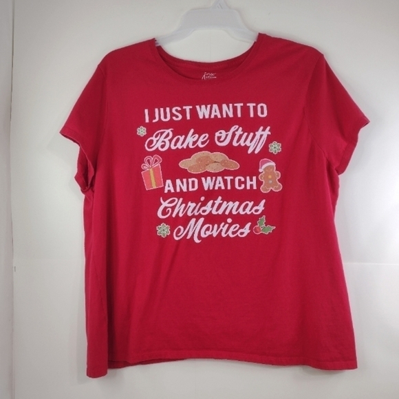 Hanes women's Christmas tshirts size (3X) - Picture 1 of 6